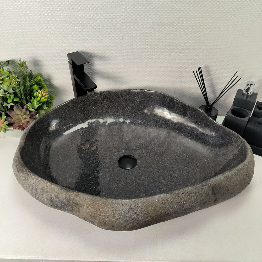Раковина из речного камня RS-64963 76*54*15 0863