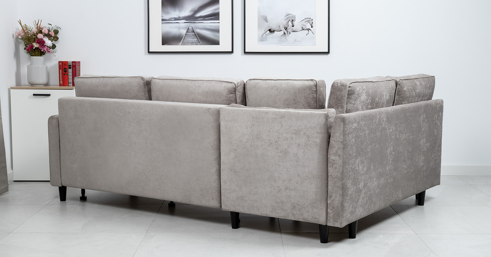 Арно Диван - кровать угловой (Арт. ТД 563 Лаки 02 (серый жемчуг))