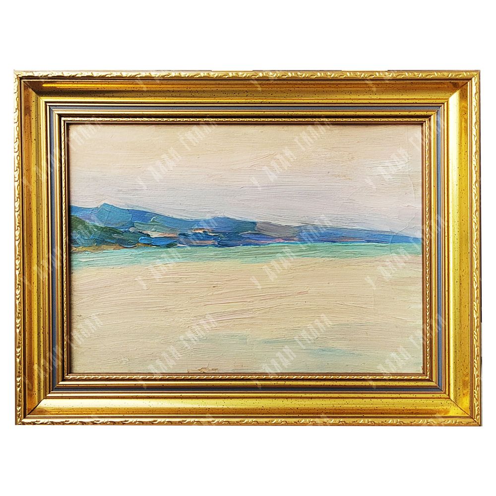 Динес Ю. С. Тихая вода. Крым. Этюд. Картон, масло. 1955