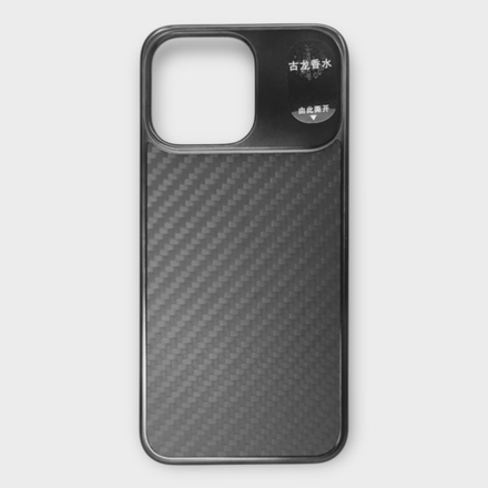 Чехол для iPhone 16 UNIQUE PROTECTION карбон/пластик