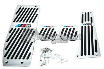 Алюминиевые накладки на педали ///M (МКПП) серые