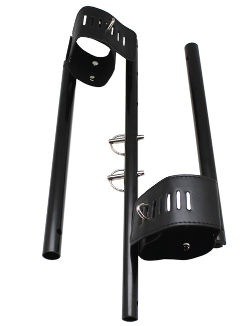 Регулируемая распорка на руки или лодыжки с замочками (Цвет: черный)