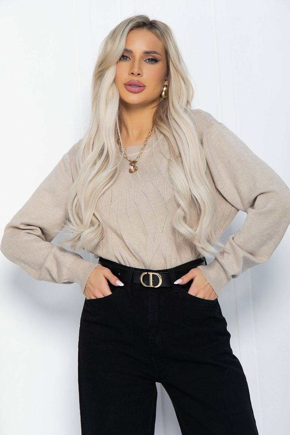 Джемпер Долорес (бежевый) Б12166-12 LT Collection (Акция)