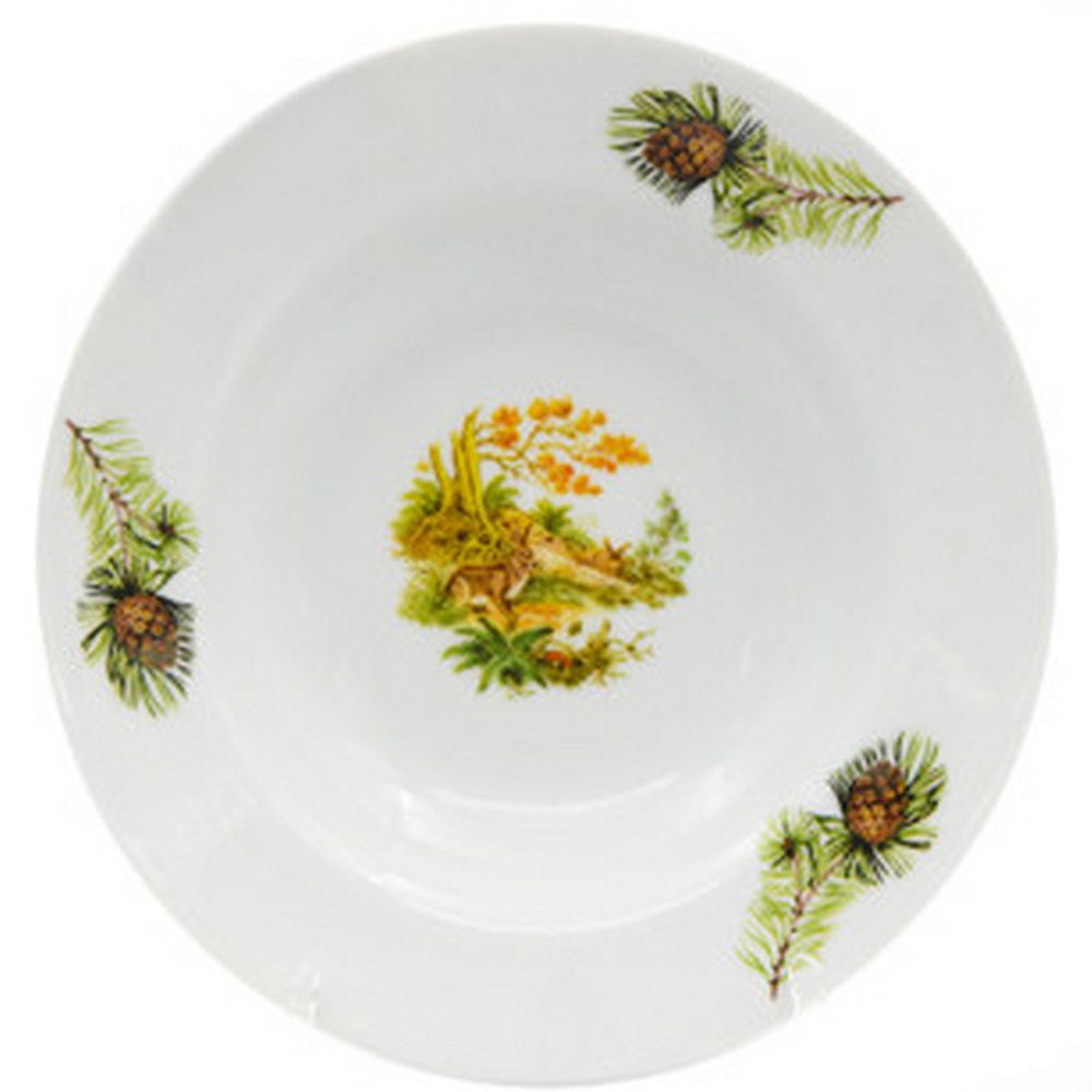 Тарелка глубокая 20см "ОХОТНИЧЬЯ ТЕМА (Идиллия)" 250мл, Беларусь.