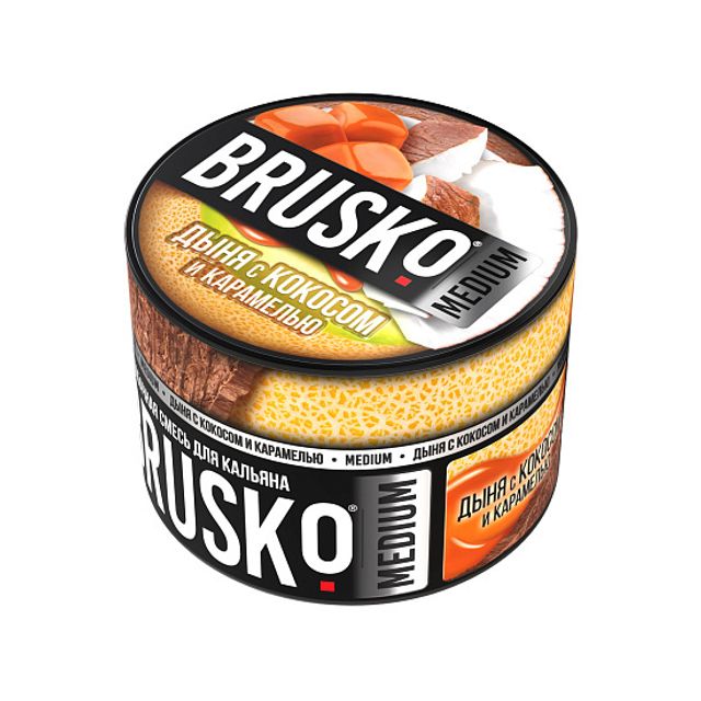 Бестабачная смесь Brusko Medium - Дыня с Кокосом и Карамелью 50 г