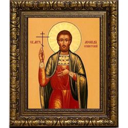 Леонид Египетский Святой мученик. Икона на холсте.