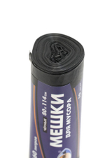 МЕШКИ ДЛЯ МУСОРА AVIORA ПВД 80х114 СМ 30 МКМ 160 Л ЧЕРНЫЕ 10 ШТ В РУЛОНЕ