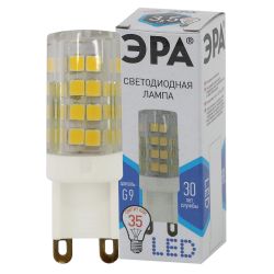 Лампочка светодиодная ЭРА STD LED JCD-3,5W-CER-840-G9 G9 3,5Вт керамика капсула нейтральный белый свет | Лампы cветодиодные Капсульные (G4, G9)