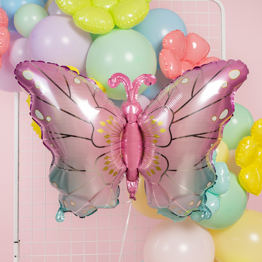 Фольгированный шар-фигура «Нежная бабочка» градиент, 81 см