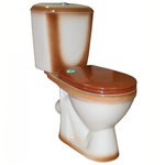 Унитаз-компакт  "Лира" коричневый декор