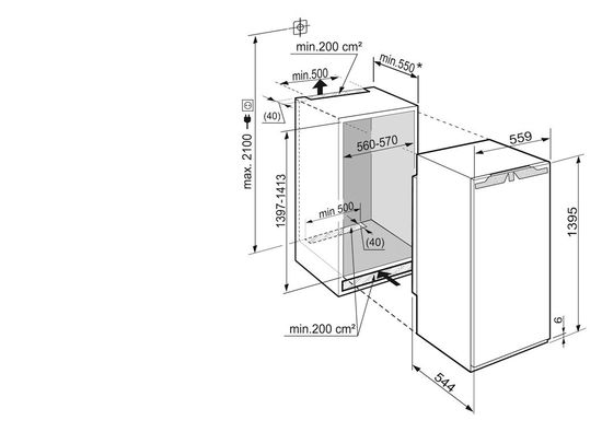 Встраиваемый холодильник Liebherr IK 2760
