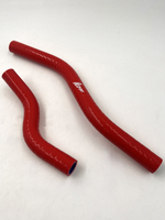 Патрубки отопителя Приора силикон красный 2 шт