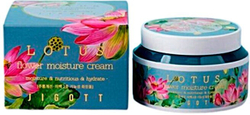 Глубоко увлажняющий крем для лица JIGOTT лотос LOTUS Flower Moisture Cream, 100 мл