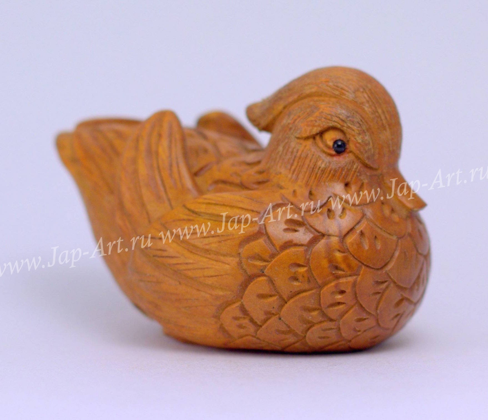 Нэцкэ Утка мандаринка