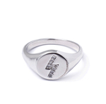 Кольцо печатка молния