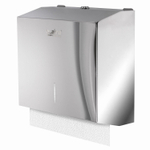 Диспенсер для полотенец LAIMA PROFESSIONAL INOX, (Система H3) V-сложения, нержавеющая сталь, зеркальный.