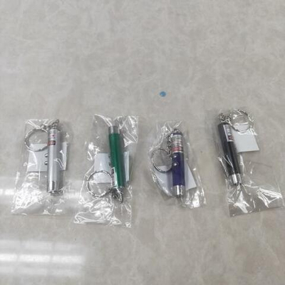 Фонарик-лазер 5,5 см, 4 цвета микс