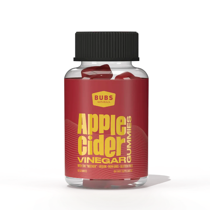 Жевательные конфеты с яблочным уксусом, Apple Cider Vinegar, Bubs Naturals, 60 жевательных конфет