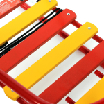 Санки "Ветерок №2" (с толкателем), цвет алый