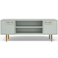 Тумба под ТВ Арт Колор matte 155см Стайл Голд Серый дым матовый