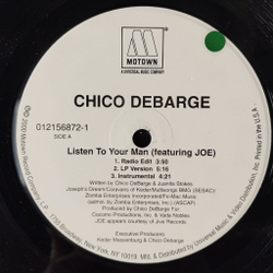 Винтажная виниловая пластинка LP Chico DeBarge Featuring Joe Listen To Your Man (USA 2000)