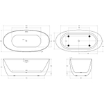 Акриловая ванна BelBagno 170x80 BB414-1700-800 без гидромассажа