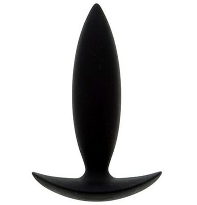 Чёрная мини-пробка для анальной стимуляции BOOTYFUL ANAL PLUG XTRA SMALL BLACK - 9 см. (Цвет: черный)