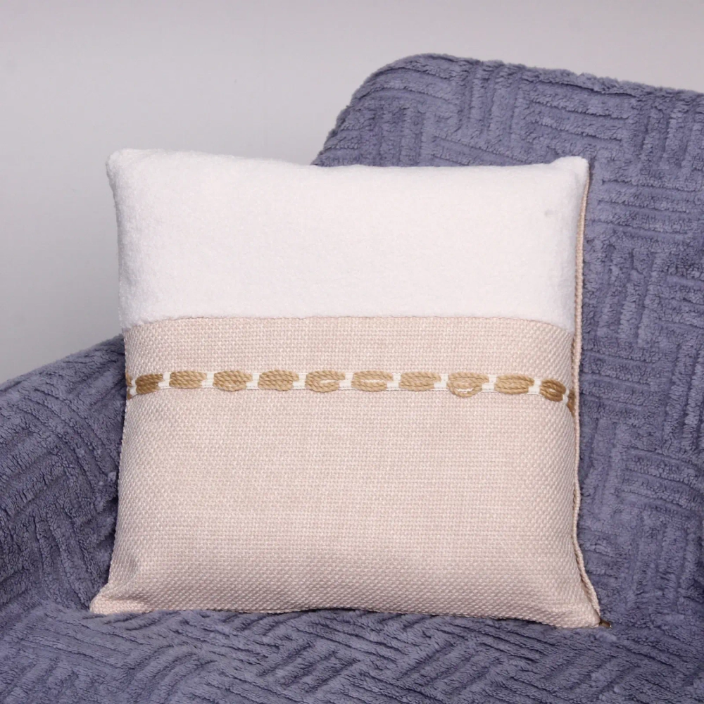 Чехол для декоративной подушки «DEFA», 43*43 см, цвет бежевый