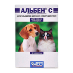 Альбен С для собак и кошек 6 таб. (альбендазол, празиквантел)