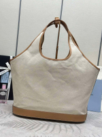Prada Large Linen Tote Bag 37 cm