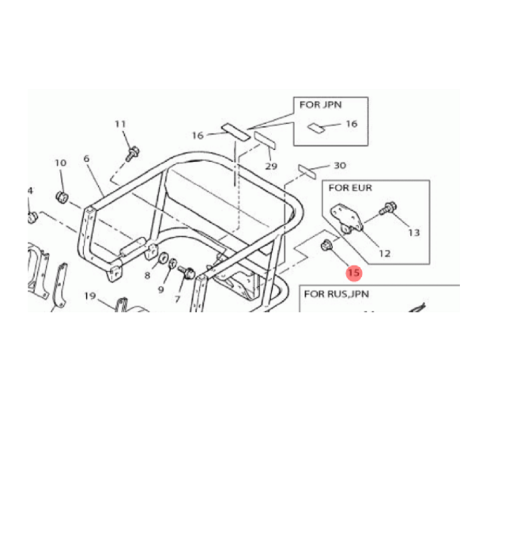 Заклепка для снегоходов Yamaha 902674814900