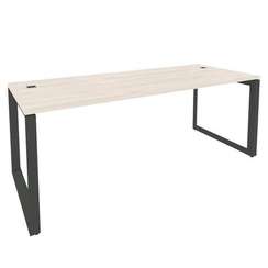 Onix Direct Стол рабочий руководителя на О-образном м/к O.MO-SRR-6.8 Денвер Светлый/Металл Антрацит