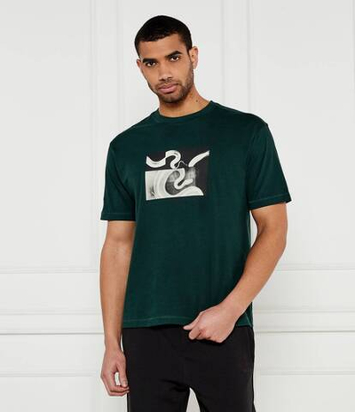 Футболка Te_Barragan BOSS ORANGE - темно-зеленый(50534919)