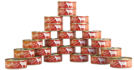 Консервы DELISH Premium для кошек с говядиной и ягнёнком - 24 х 100 гр (набор)