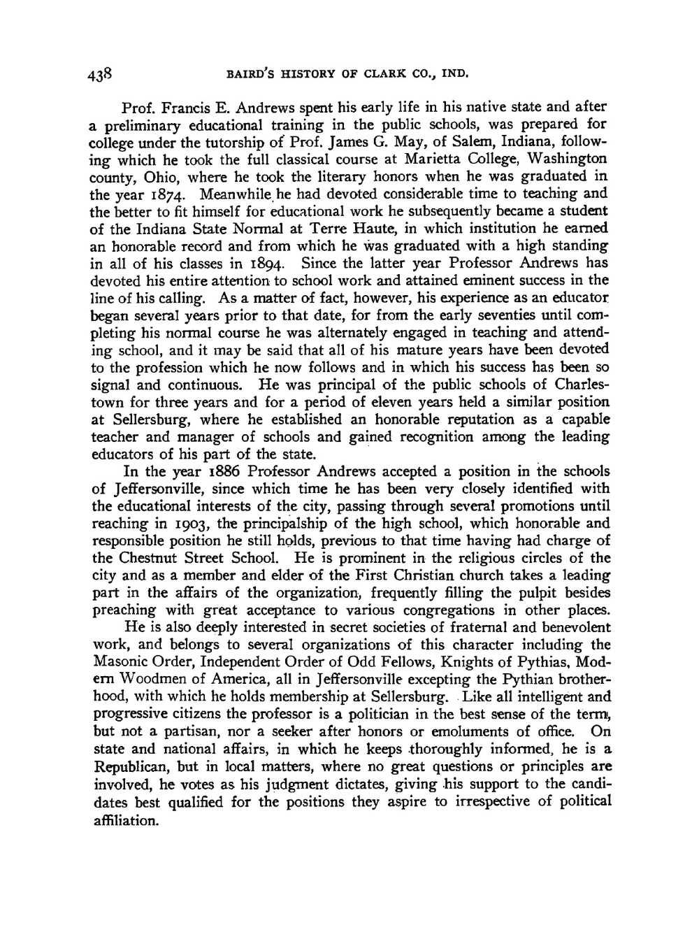 Baird's history of Clark County, Indiana. Volume 2 | Lewis C. Baird