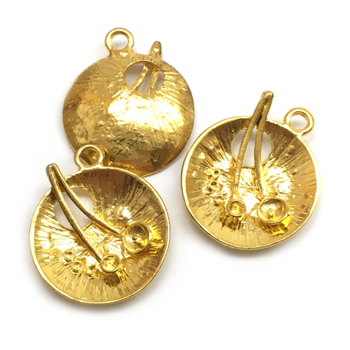 Подвеска - кулон 24х20 мм, под золото