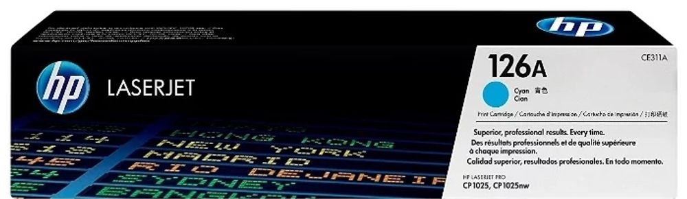 Картриджи HP 126A CE311A голубой (cyan) Картриджи HP 126A CE311A голубой (cyan)