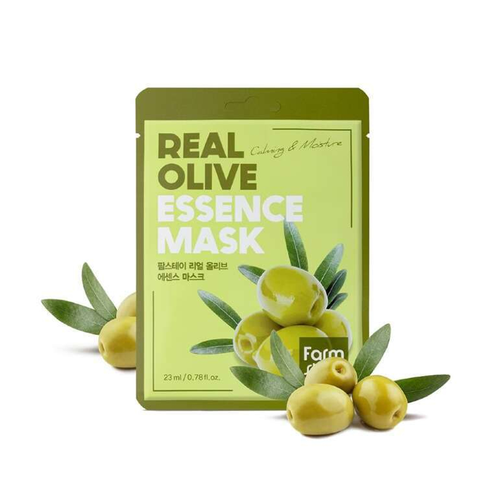 FarmStay Маска тканевая для лица с экстрактом оливы - Real olive essence mask, 23мл, шт