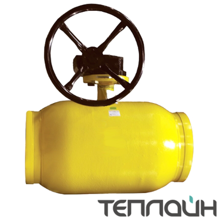 Шаровой кран БРОЕН БАЛЛОМАКС КШГ 71.112.200.Р Ду 200 Ру 16 сварка/сварка, с ISO-фланцем, с установленным редуктором