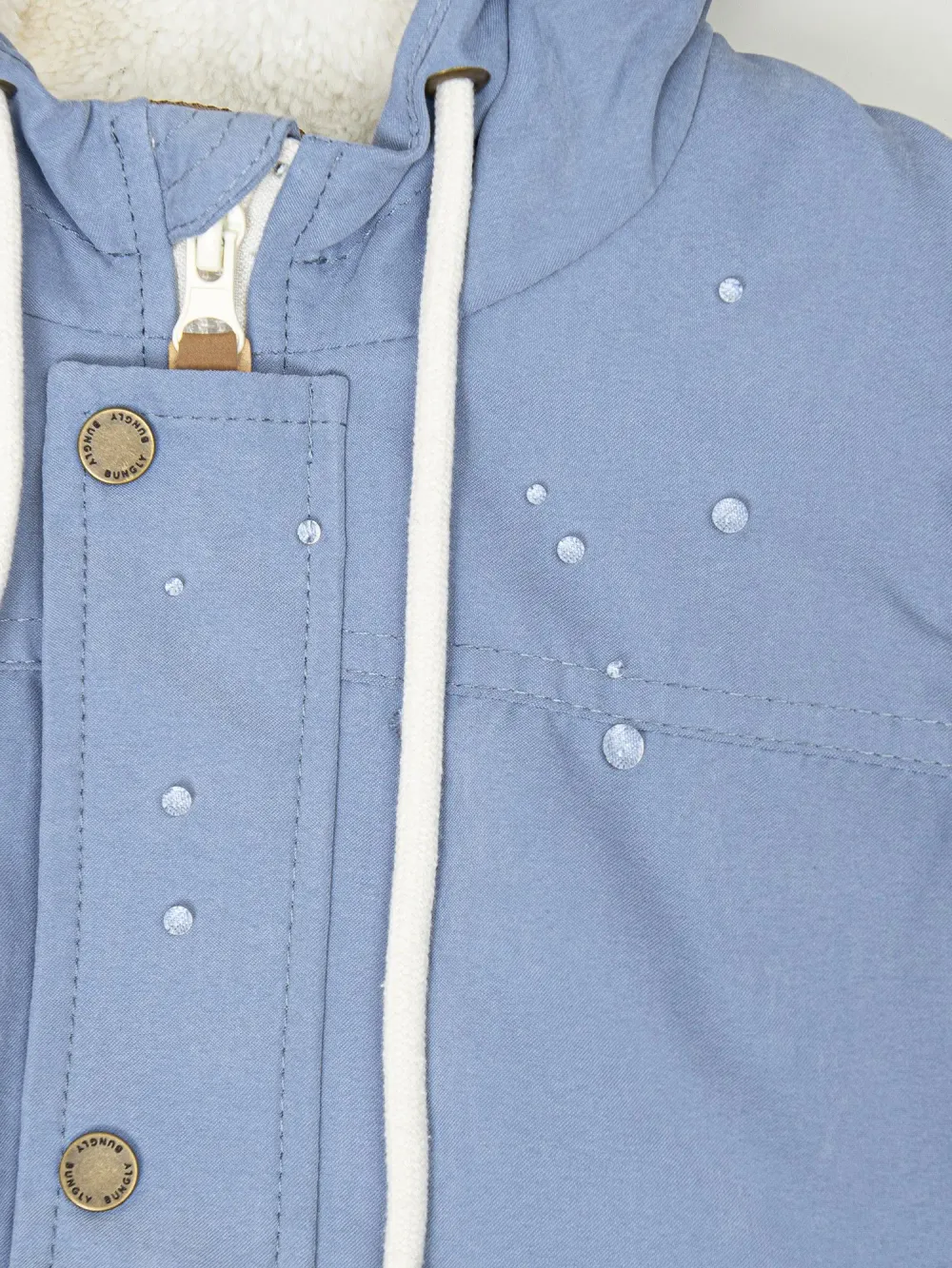 Парка демисезонная на меху "Светлый джинс"