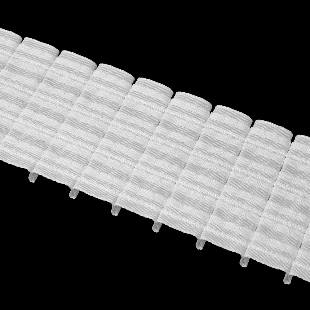 Шторная лента Oz-Is арт. 4381 Р, коэф сборки 1:2,0, цвет белый (ширина 90 mm)