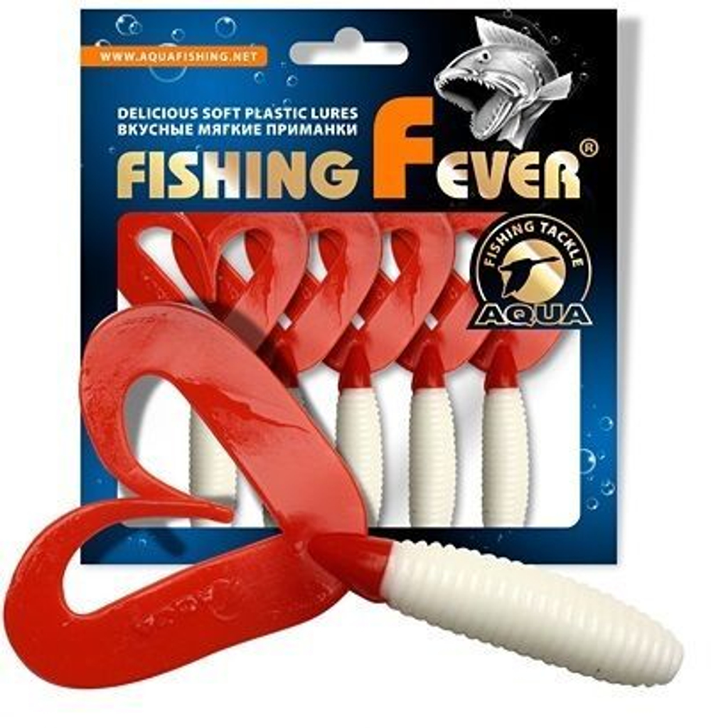 Мягкая приманка твистер FishingFever 8,5cm,4,8g,2 уп по 5 шт