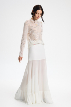 Джемпер из мохера с вышивкой Bird