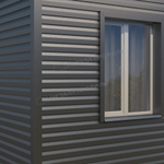 Сайдинг металлический Корабельная доска VIKING MP E-20 0,5мм RALL 9005-Черный