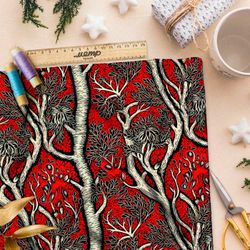 Ткань премиум Оксфорд 600D контрастный лес