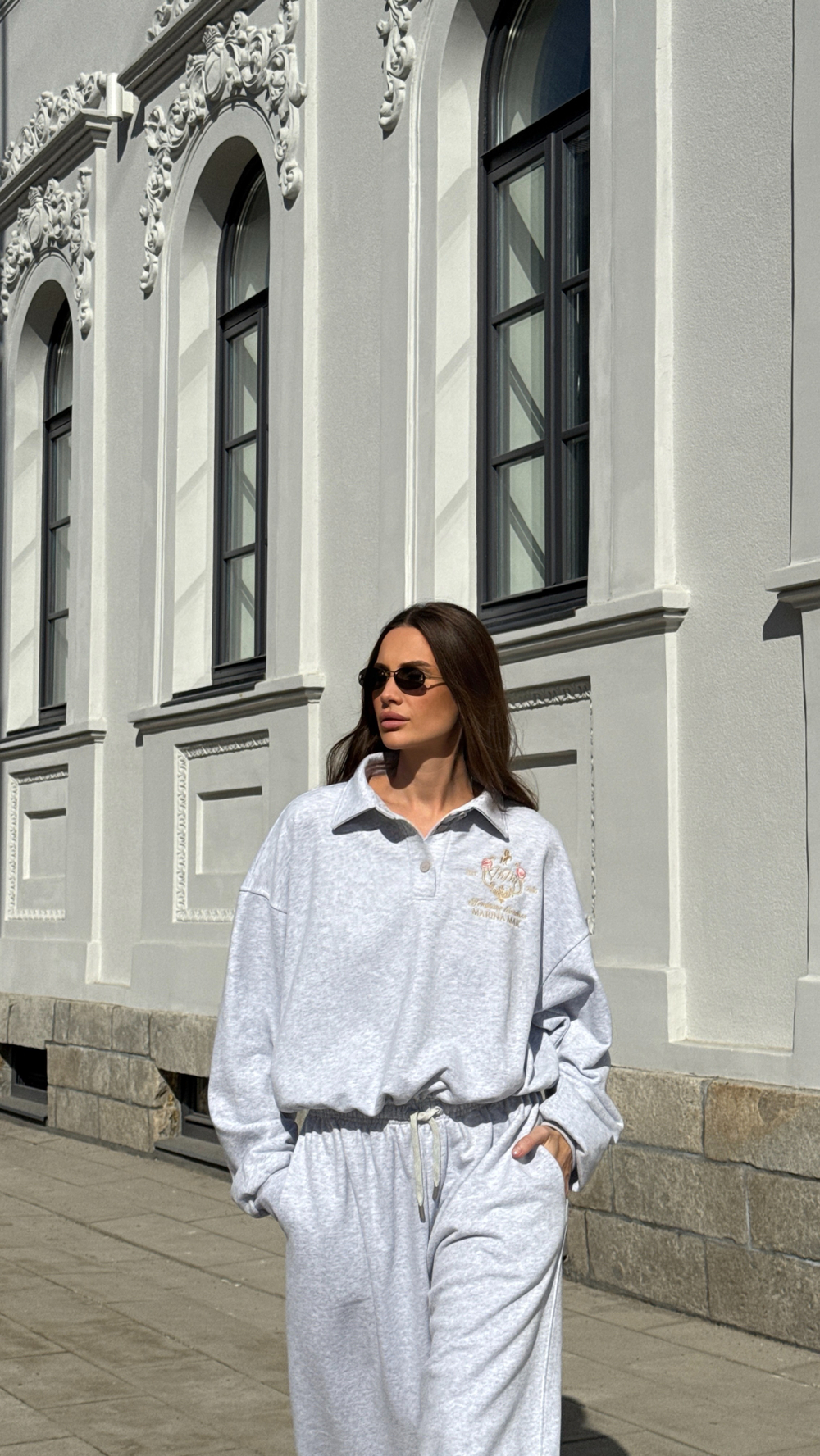 Костюм "Эссенция" серый меланж