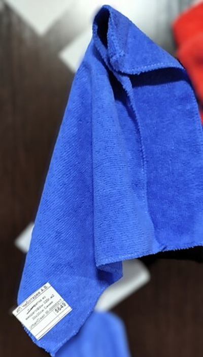 Салфетка из микрагофры 320г.м2 30х30см Синяя  UrbanClean 00-00000217