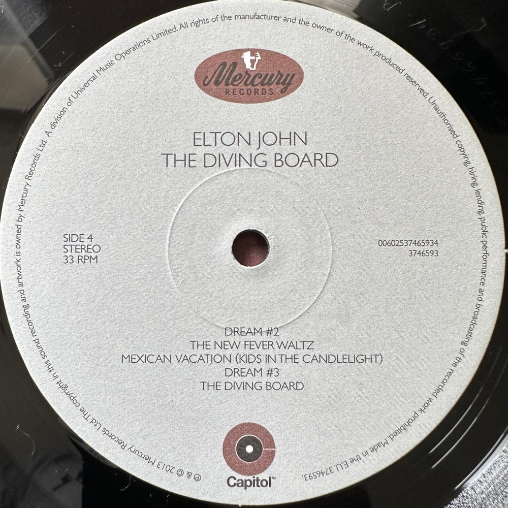 Elton John - The Diving Board 2LP (Европа 2013г.)