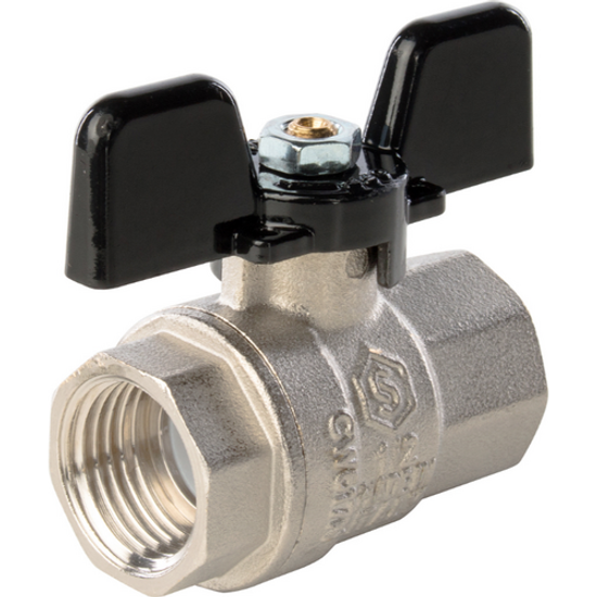 Кран шар. 1/2" г/г бабочка Stout