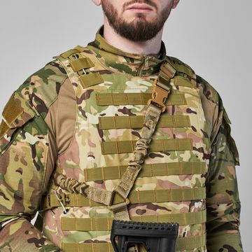 Ремень одноточечный с карабином, Multicam